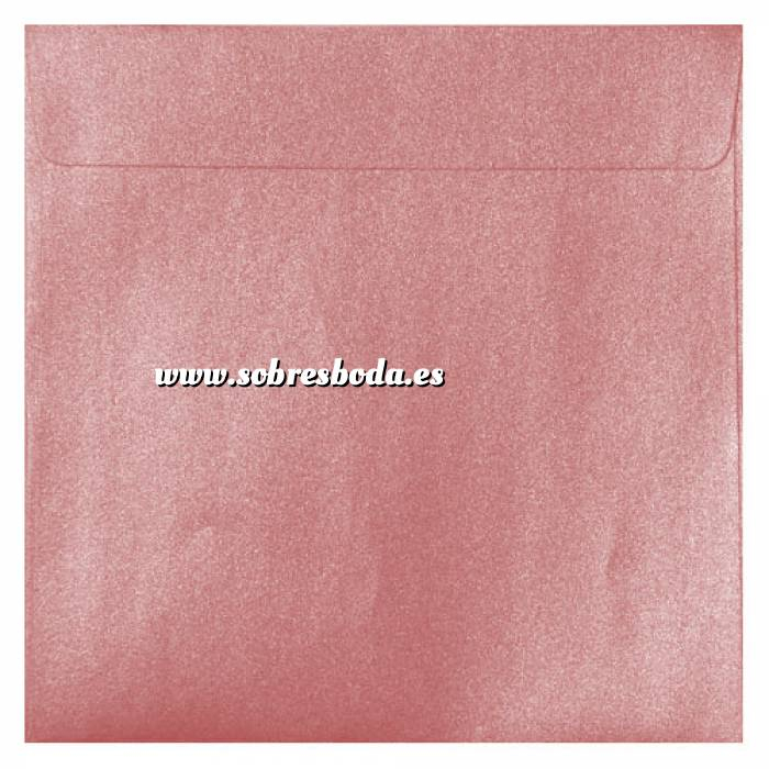 Imagen Sobres cuadrados Sobre Perlado rosa Cuadrado 