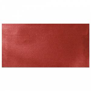 Sobre americano DL 11x22 - Sobre Perlado Rojo DL (Rojo Cardenal) 